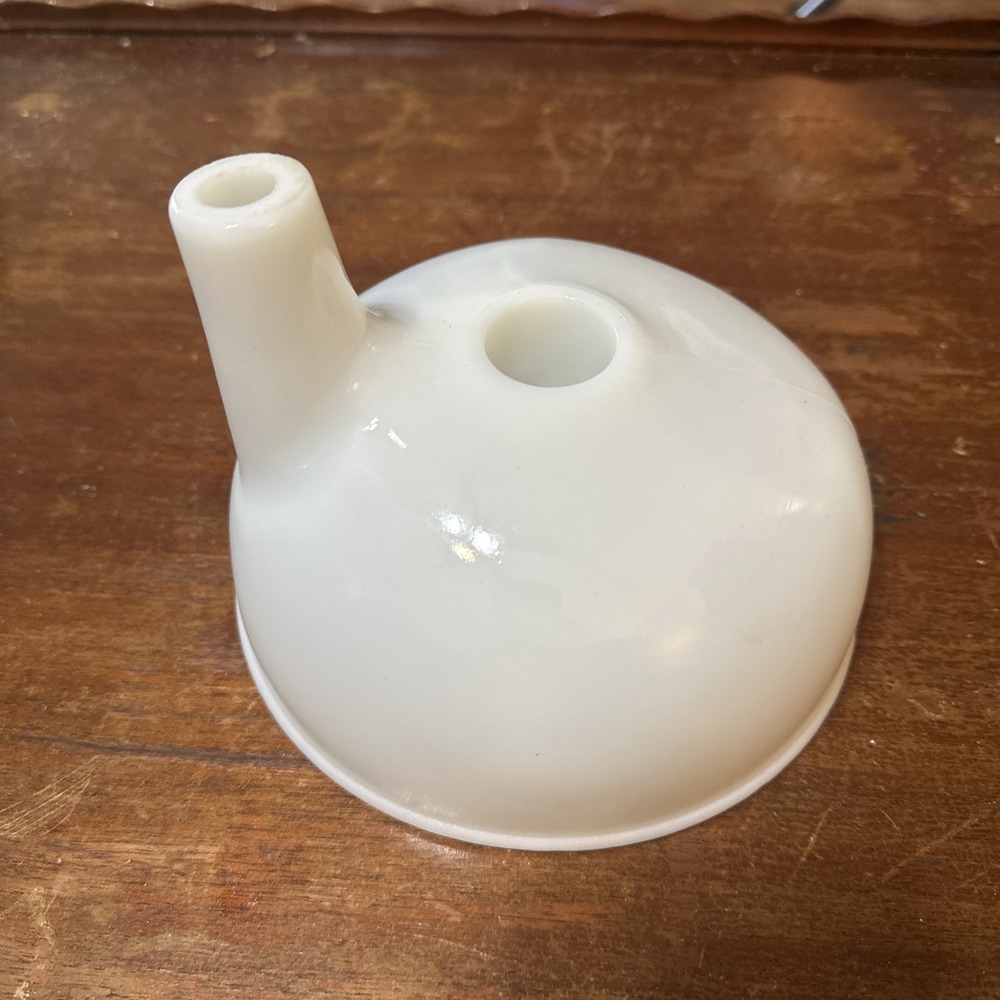 Vintage Milk Glass Attachment For Sunbeam Mixer Juicer‎ 1940-50's